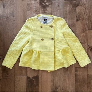 Authentic Vintage Missoni Yellow Tweed Peplum Blazer